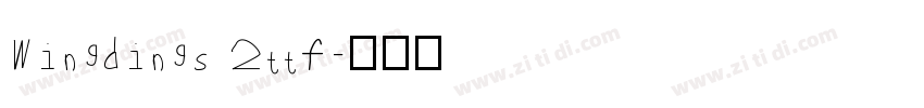 Wingdings 2ttf字体转换